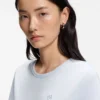 Slim fit-T-shirt i bomullsjersey med Double B-monogram