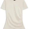 Slim fit-T-shirt i merceriserad bomull med ton-i-ton-mönster