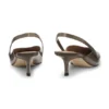 Slingback-pumps i polerat läder