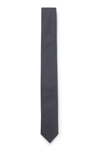 Slipsar i silkesblandning med jacquardmönster
