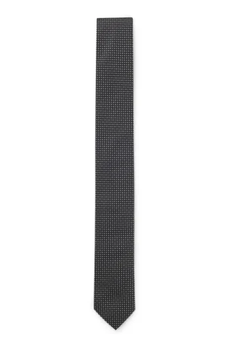 Slipsar i silkesblandning med jacquardmönster