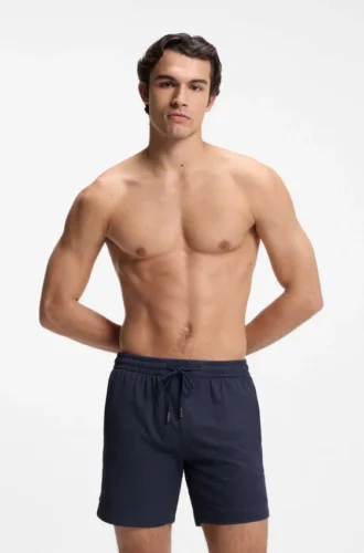 Snabbtorkande badshorts i stretchseersucker