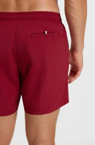 Snabbtorkande badshorts med vertikalt logotryck