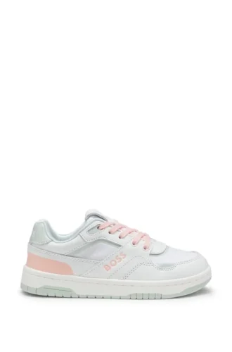 Sneakers för barn i läder och canvas