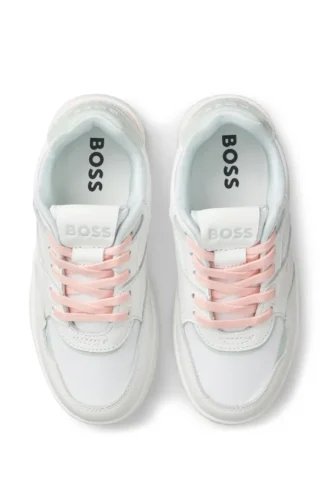 Sneakers för barn i läder och canvas