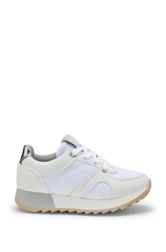Sneakers för barn i mesh och imitationsläder