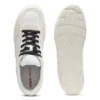 Sneakers i blandade material med öppen mesh