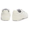 Sneakers i blandade material med öppen mesh