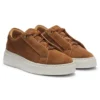 Sneakers i mocka med dold kilklack