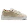 Sneakers i mocka med dold kilklack