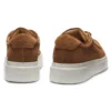 Sneakers i mocka med dold kilklack