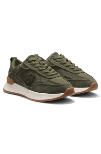 Sneakers i mocka med Double B-monogram
