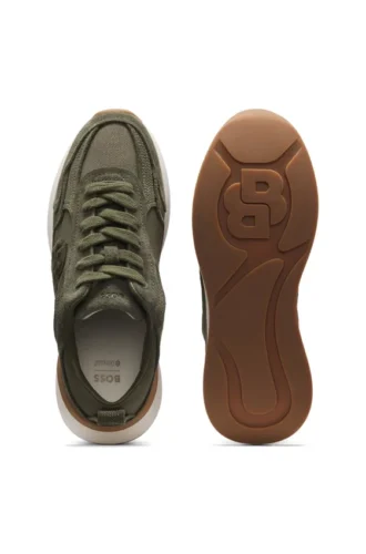 Sneakers i mocka med Double B-monogram