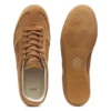 Sneakers med gummisula i mocka