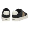 Sneakers med läderdetaljer i konstläder Sneakers med läderdetaljer i konstläder