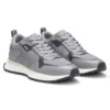 Sneakers med meshdetaljer i blandade material