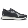 Sneakers med meshdetaljer i blandade material