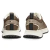 Sneakers med meshdetaljer i blandade material