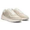 Sneakers med mocka-detaljer och Double B-monogram