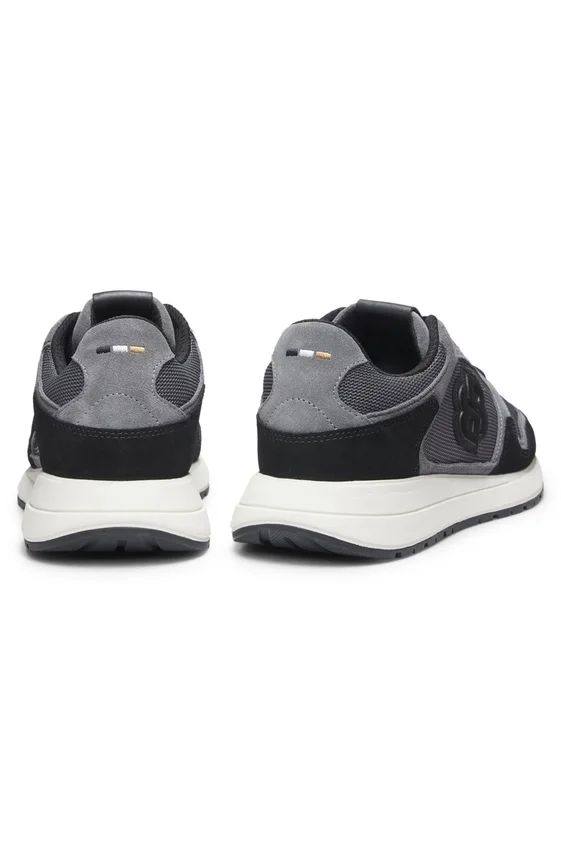 Sneakers med mocka-detaljer och Double B-monogram Sneakers med mocka-detaljer och Double B-monogram