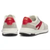 Sneakers med mocka-detaljer och logotyp