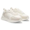 Sneakers med mockakant i konstläder