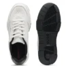 Sneakers med sicksack-sömmar i konstläder Sneakers med sicksack-sömmar i konstläder