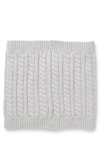Snood för barn med broderad logotyp och kabelstickning