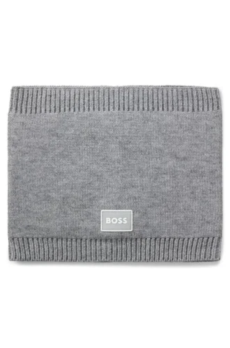Snood för barn med logotyp och tvinnad stickning