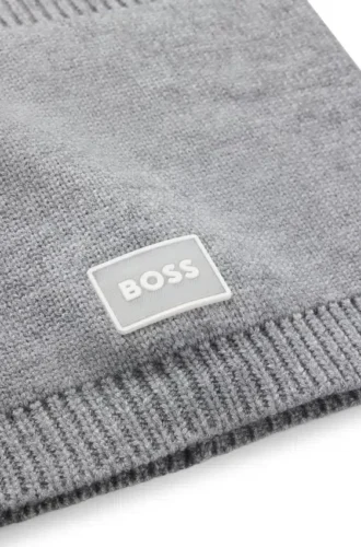 Snood för barn med logotyp och tvinnad stickning