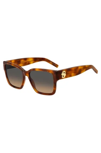 Solglasögon i havana-acetat med Double B-monogram
