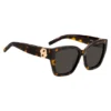 Solglasögon i havana-acetat med Double B-monogram