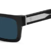 Solglasögon i svart acetat med Double B-monogram