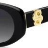 Solglasögon i svart acetat med Double B-monogram