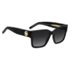 Solglasögon i svart acetat med Double B-monogram