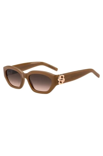Solglasögon i tan-acetat med Double B-monogram
