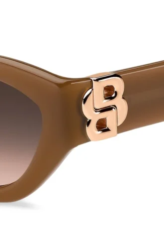 Solglasögon i tan-acetat med Double B-monogram