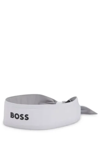 Sportpannband i stretchig twill med tryckt logotyp