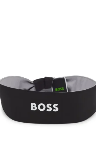 Sportpannband i stretchig twill med tryckt logotyp
