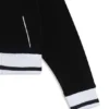 Stripad ribbad hoodie med dragkedja i sammet för barn