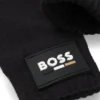 Svarta handskar för barn med logodetalj