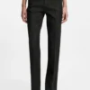 Svarta slim fit-jeans i stretchdenim med marmorstruktur
