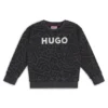 Sweatshirt för barn med leopardmönster och dragkedja bak