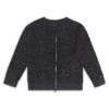 Sweatshirt för barn med leopardmönster och dragkedja bak