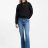 Sweatshirt i bomullsfrotté med broderat logotypmönster
