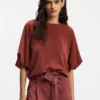 Sweatshirt med ballongärmar i oversized-passform