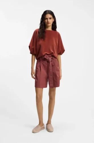 Sweatshirt med ballongärmar i oversized-passform