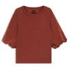Sweatshirt med ballongärmar i oversized-passform