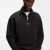 Sweatshirt med logotryck i bomullsfrotté