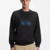 Sweatshirt med logotyp i bomullsfrotté Sweatshirt med logotyp i bomullsfrotté
